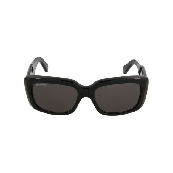 Balenciaga Square-Frame Acetate Sunglasses Black Womens - Picture 1 of 5